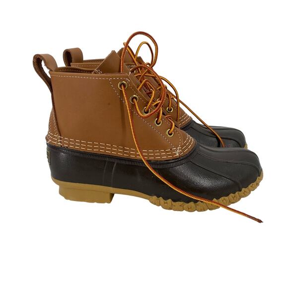 LL Bean 6” Bean brown boot women’s size 8 M duck boots - Picture 1 of 7